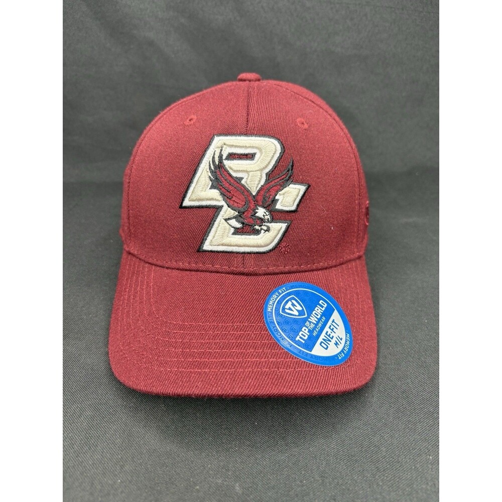 Boston College Eagles Maroon NCAA Top Of The Workd Memory Fit Hat NEW M/L